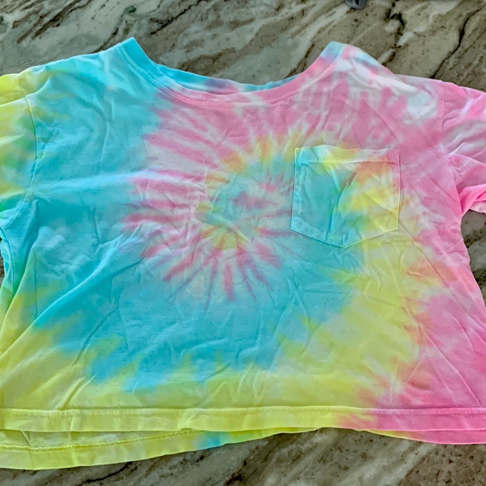 Ocean Drive Tie dye Cropped Tee